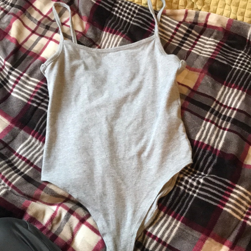 Grey Forever 21 Body suit